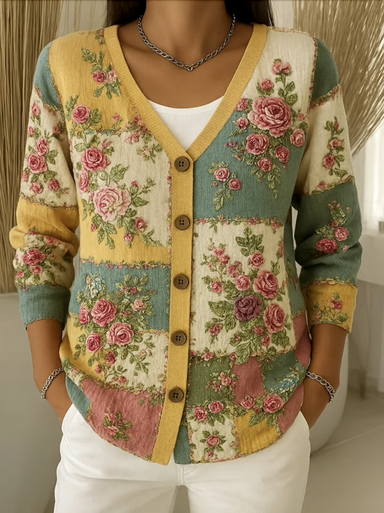 Regular Fit Casual Cotton Cardigan