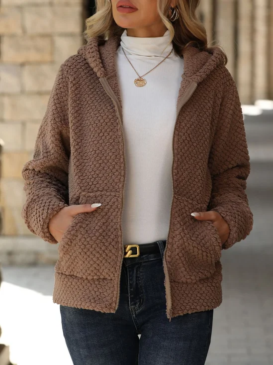 Regular Fit Casual Hoodie Jacket
