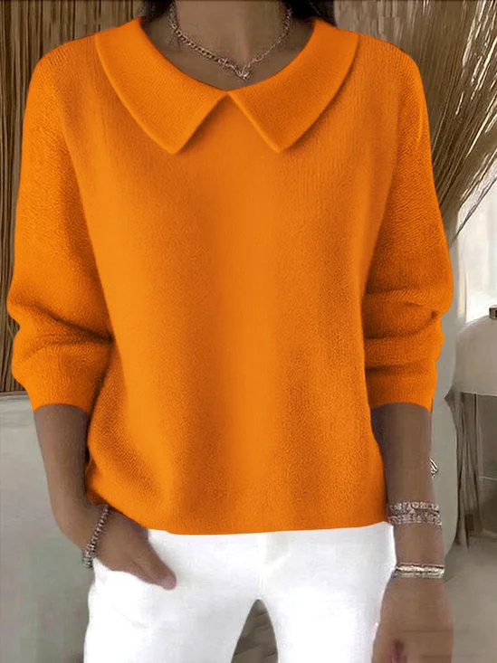 Shawl Collar Casual Cotton Sweater