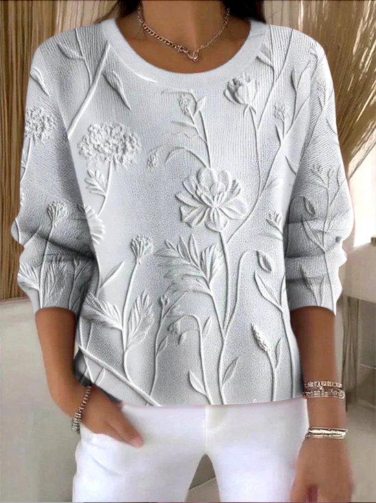 Vintage Cotton Crew Neck Regular Fit Sweater