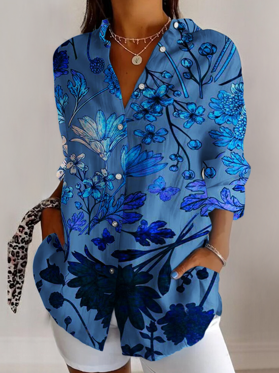 Casual V Neck Shirt