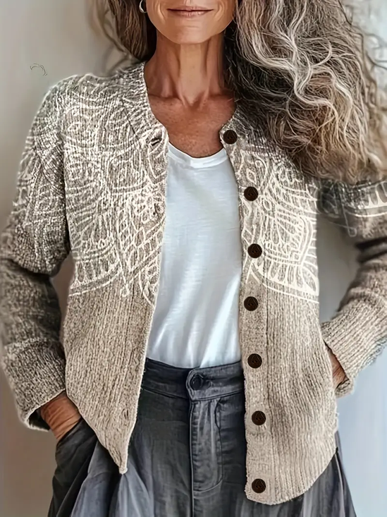 Printing Vintage Cardigan