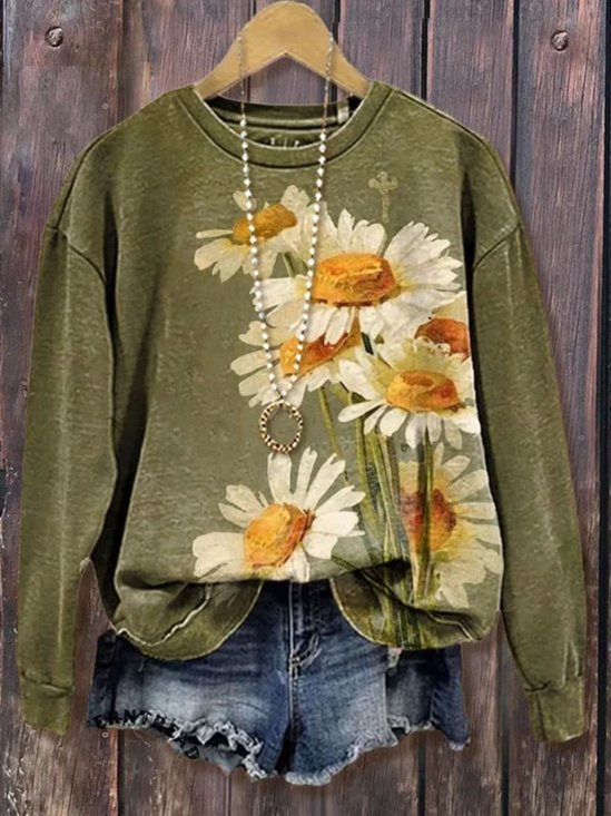 Simple Cotton Sweatshirt