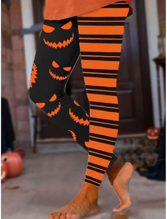 Women's Leggings Vacation Vintage Fashion Ankle-Length High WaistPantsHalloween