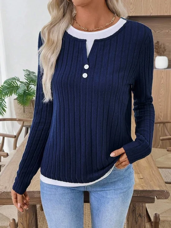 Casual V Neck T-Shirt