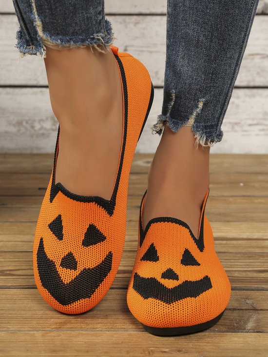 Canvas Casual Geometric All Season Shallow Shoes