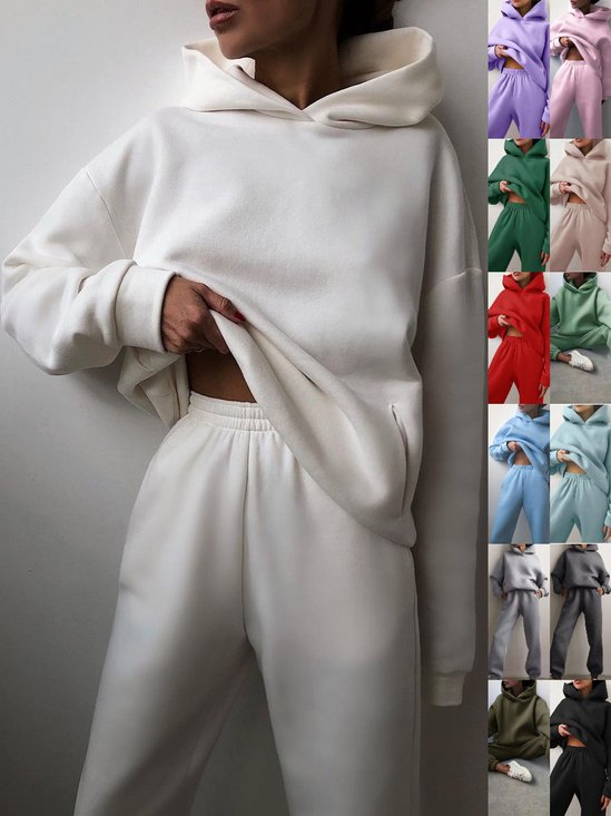Women's Adjustable Strap Plain Daily Going Out Two-Piece Set Beige Casual Spring/Fall Top With Pants Matching Set