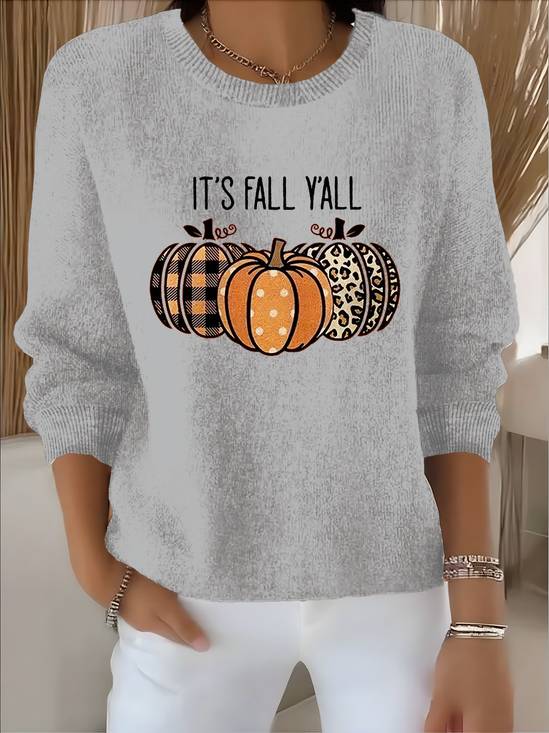 Women's Autumn and Winter Festive Patterned Pullover Tops
