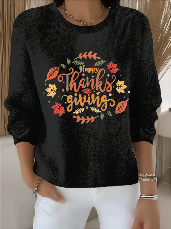 Women's Autumn and Winter Festive Patterned Pullover Tops