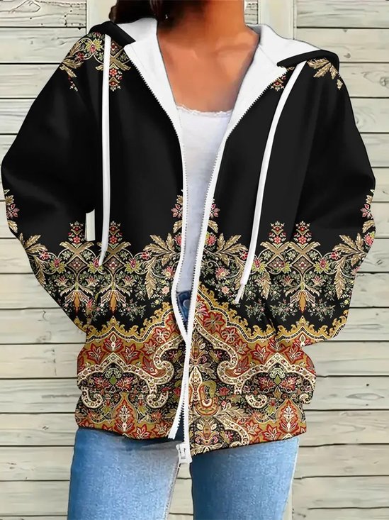 Hoodie Loose Ethnic Vintage Jacket