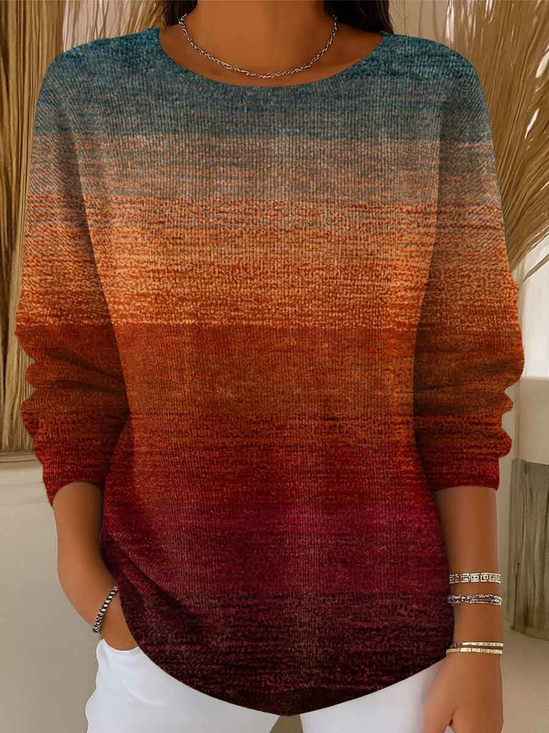 Casual Abstract Sweater
