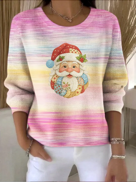 Crew Neck Casual Sweater