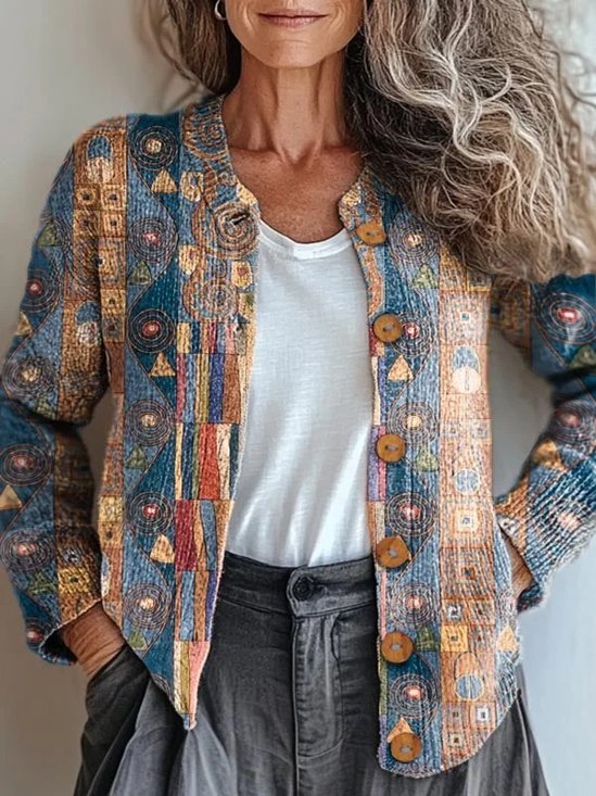 Knitted Loose Peasant Cardigan