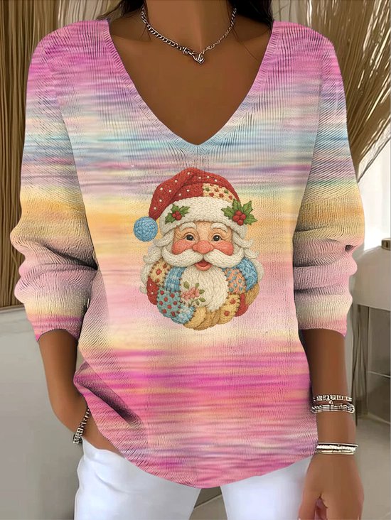 V Neck Regular Fit Casual Sweater