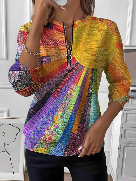 Imitation Cashmere Casual Crew Neck Sweater