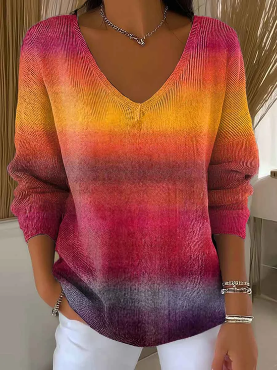 Casual Ombre Sweater