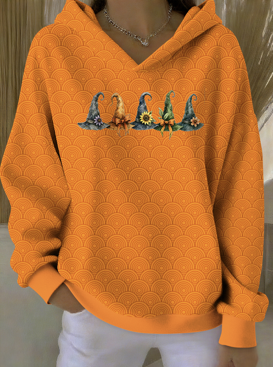 Hoodie Casual Halloween Cotton Hoodie