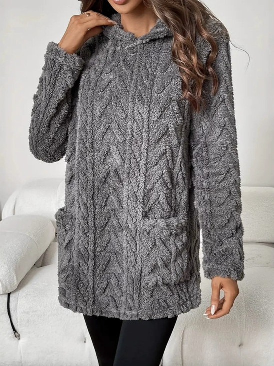 Plain Casual Hoodie Hoodie