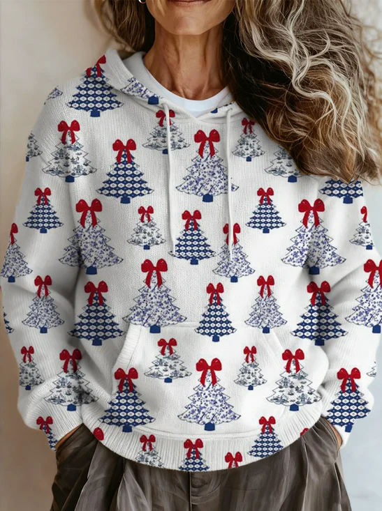 Vintage Hoodie Loose Christmas Sweater