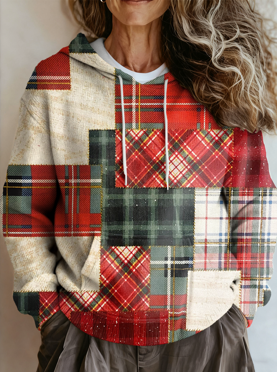 Ethnic Loose Christmas Hoodie Sweater