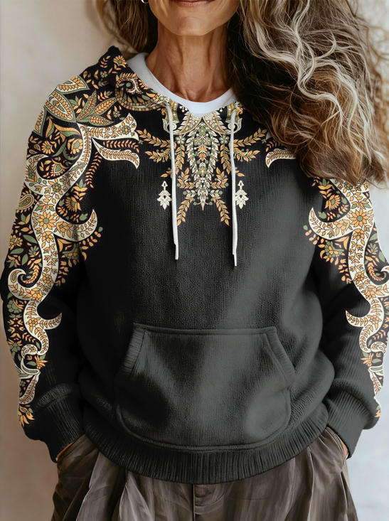 Hoodie Ethnic Casual Sweater