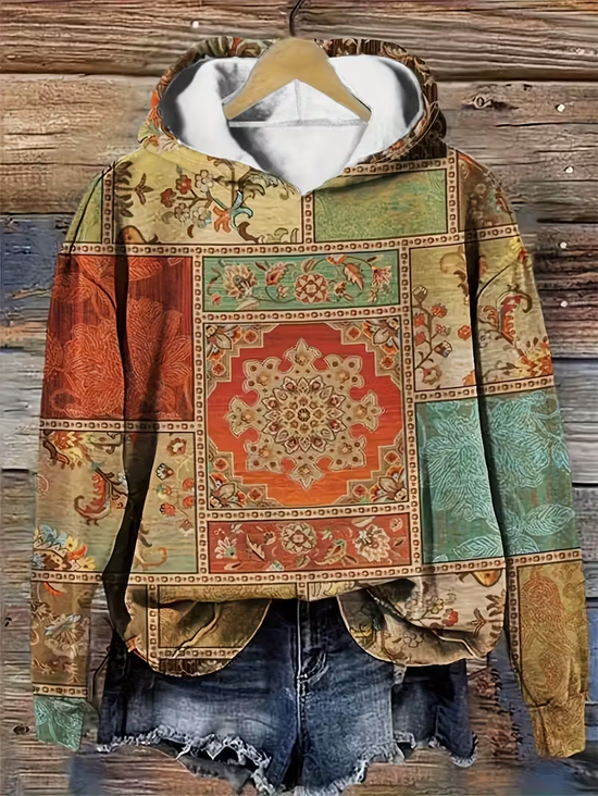 Printing Hoodie Loose Casual Hoodie