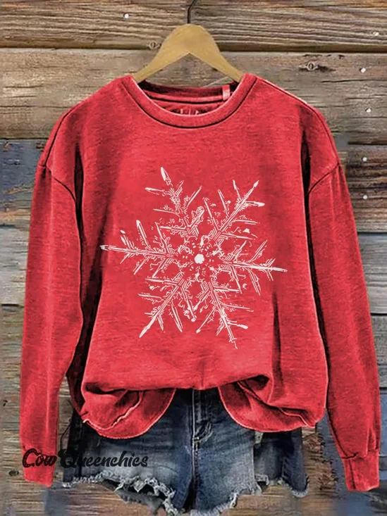 Casual Christmas Loose Crew Neck Sweatshirt