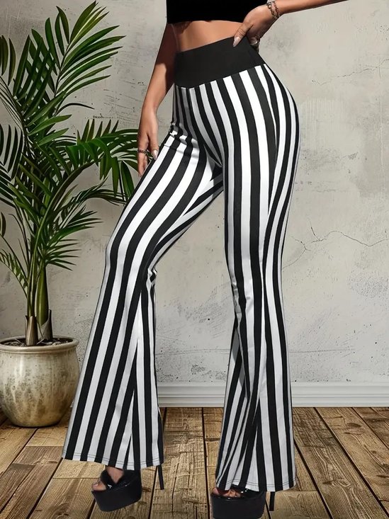 Regular Fit Geometric Casual Pants