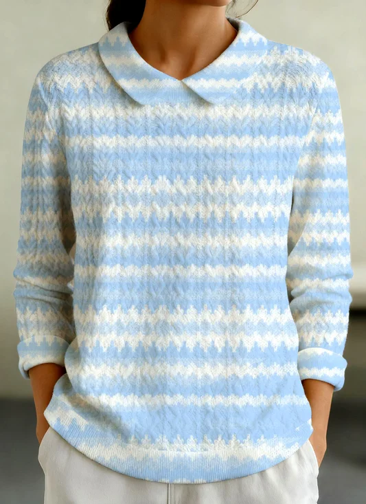 Regular Fit Cotton Shawl Collar Casual Sweater