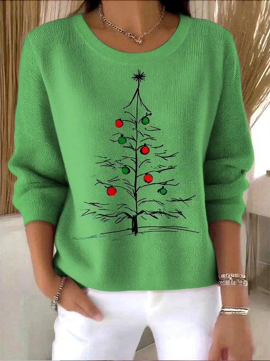 Crew Neck Vintage Sweater