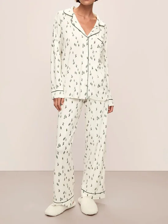 Casual Modal Printing Lounge Set