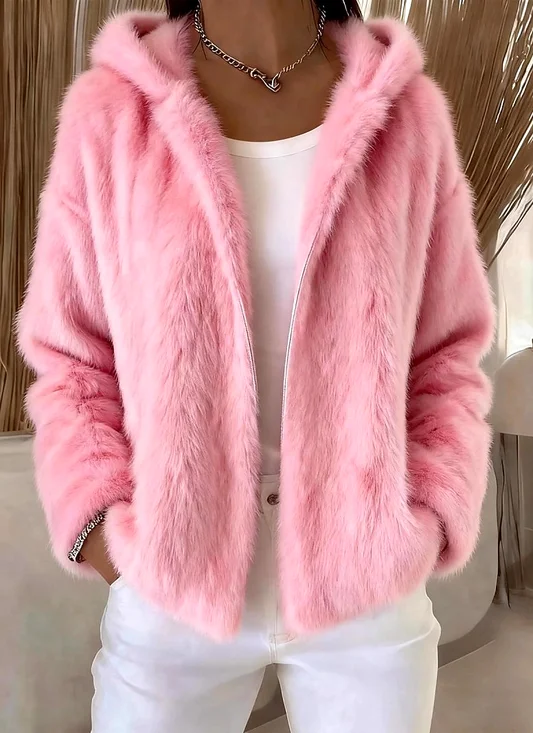 Regular Fit Casual Teddy Jacket