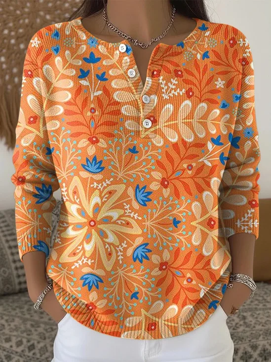 Casual Crew Neck Sweater