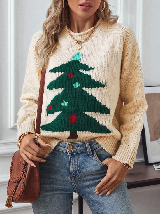Crew Neck Casual Sweater