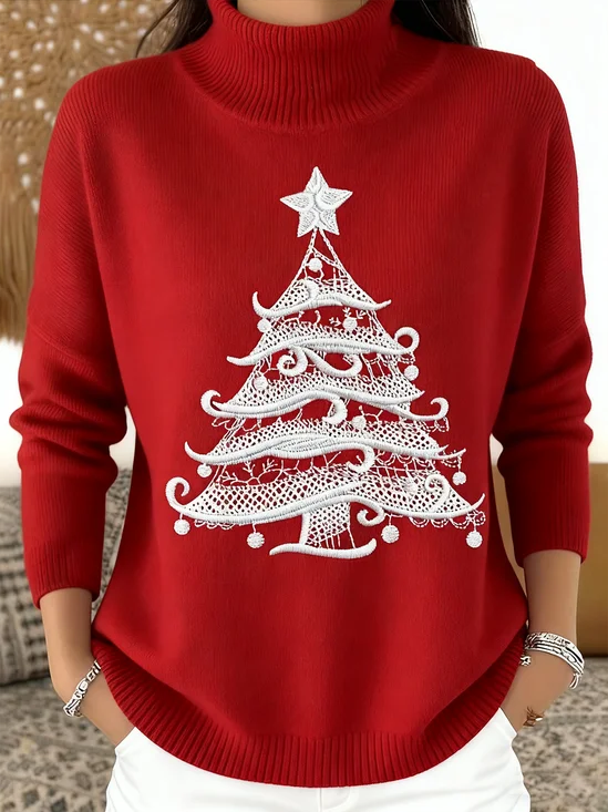 Turtleneck Christmas Vintage Sweater