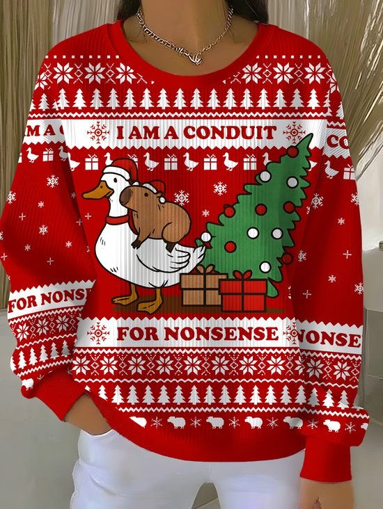 For Nonsense Ugly Christmas Sweatshirt
