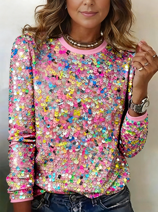 Crew Neck Vintage Jersey Loose T-Shirt