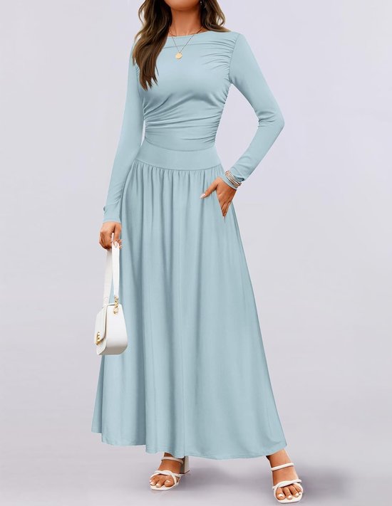 Elegant Cotton-Blend Regular Fit Dress With No