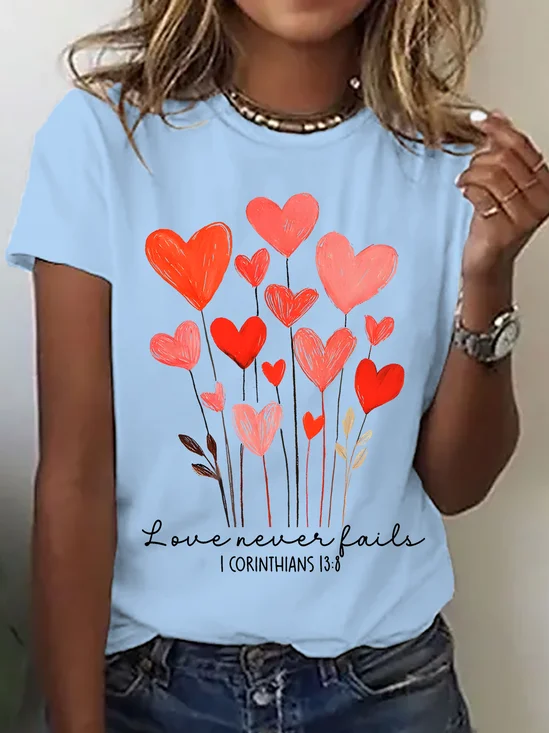 Christian Valentines Day Cotton T-Shirt