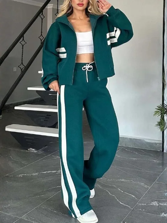 Women's Adjustable Strap Plain Daily Going Out Two-Piece Set White Casual Spring/Fall Top With Pants Matching Set