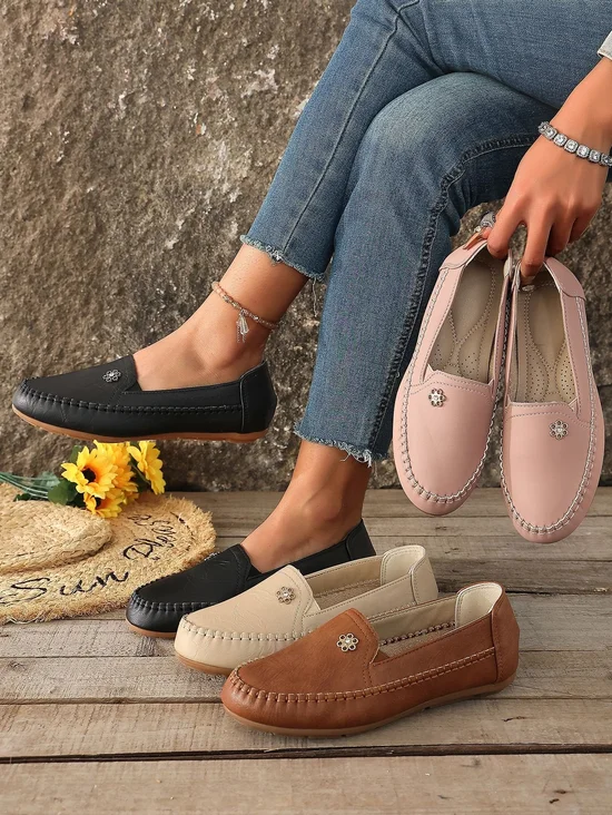 Plain Casual Oxford Shoes