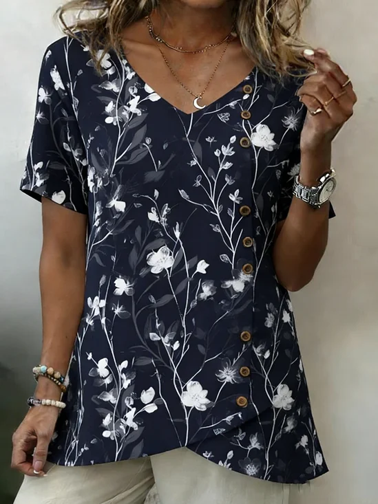 Cotton And Linen Striped Vintage Shirt