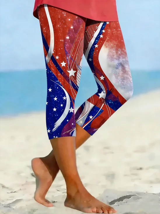 Gradient Pattern Casual Pants