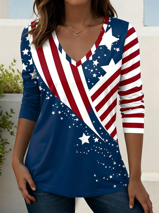 Vintage Cotton Independence Day T-Shirt