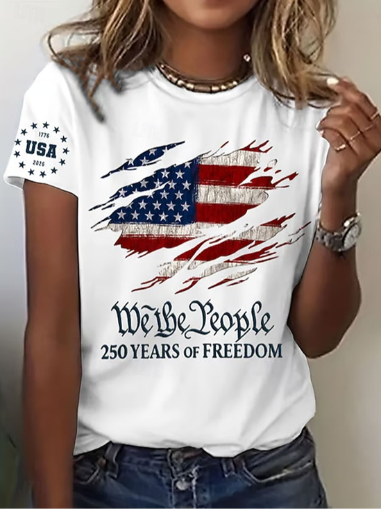 Women's 250th Anniversary of American Independence Day Short-Sleeve T-Shirt
