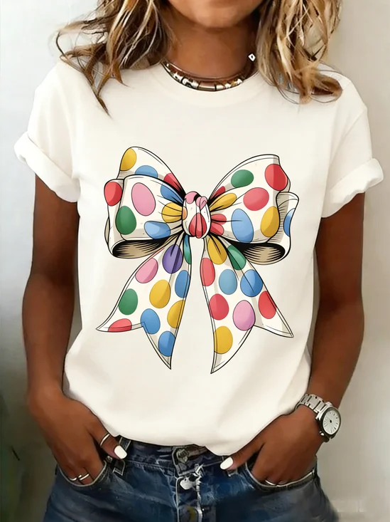 3D Printing   Short Sleeve Round Neck Easter Egg  Summer Casual T-Shirt