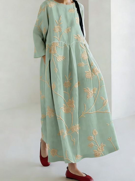 Floral Others Vacation Dress With No