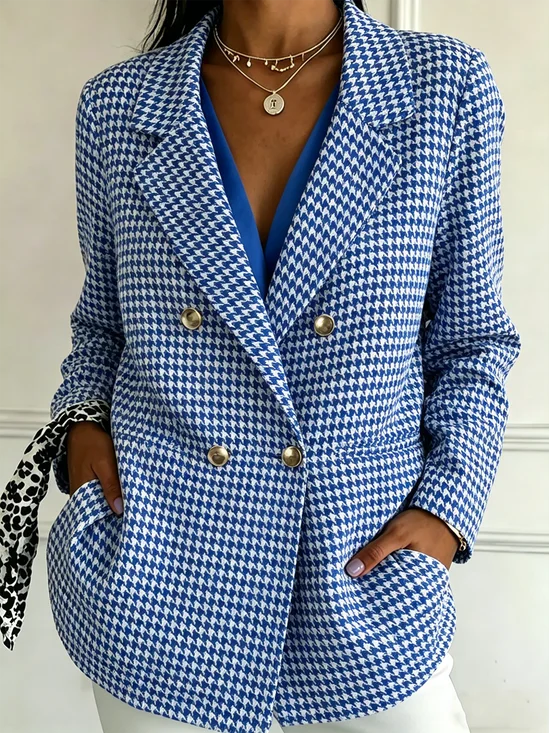 Elegant Geometric Loose Others Blazer