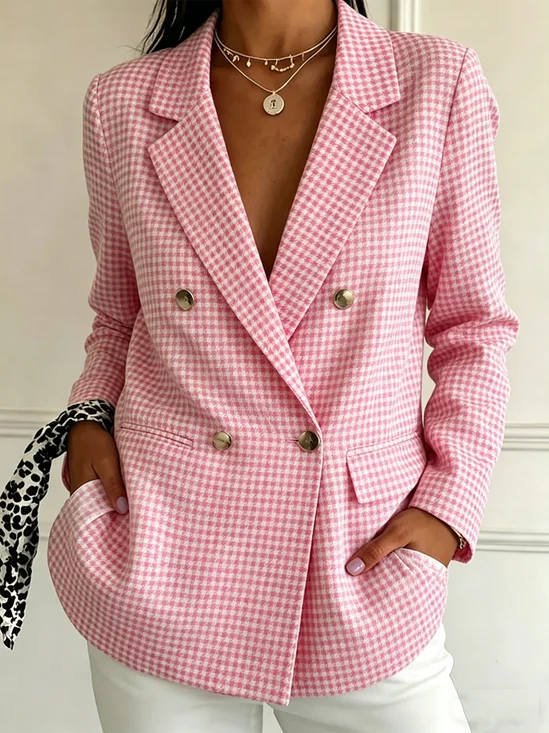 Striped Loose Others Elegant Blazer
