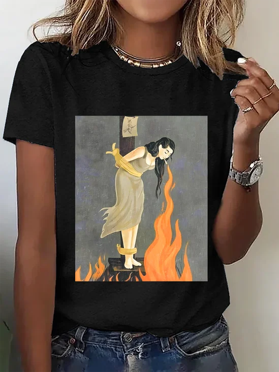 STAY CALM Print T-Shirt